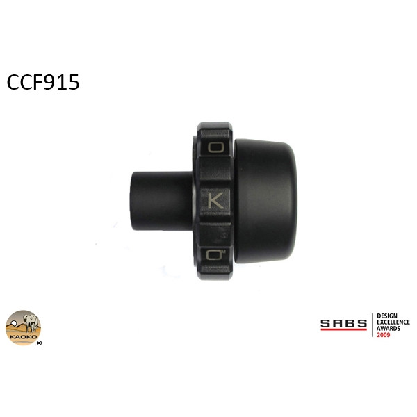 Kaoko Kaoko Throttle Stabilizer for BMW C650GT Scooter (2013-) & C600 Sport / Evolution Scooter (2013-)with black bar end weights